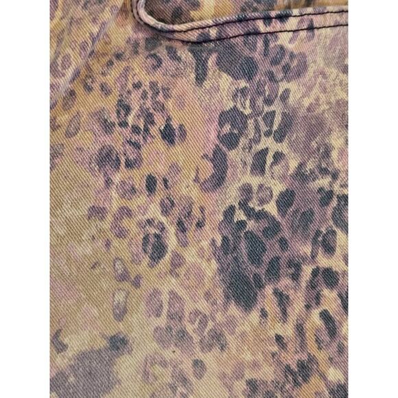 LOGO by Lori Goldstein Printed Boyfriend Jeans Purple Combo | 16 EUC Boho - Picture 9 of 10